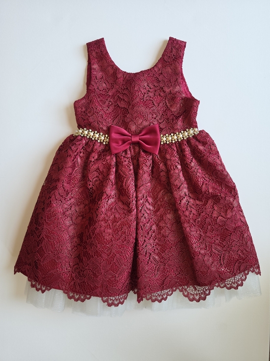 American Princess Other - 2T Burgundy Lace Party Dress